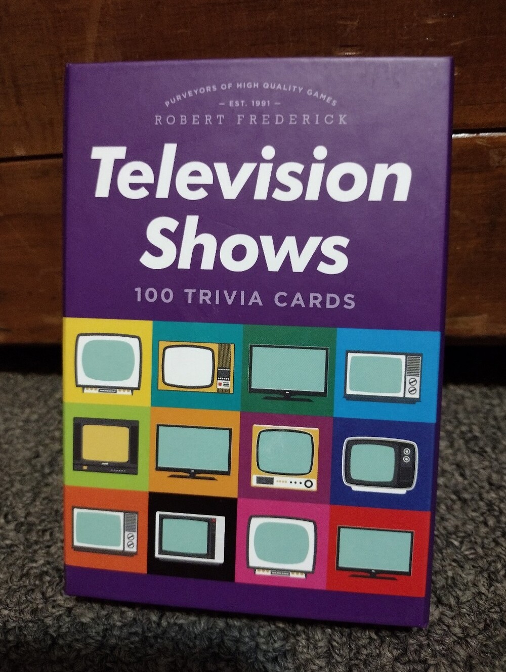 Robert Frederick Television Shows 100 Trivia Cards - Purple